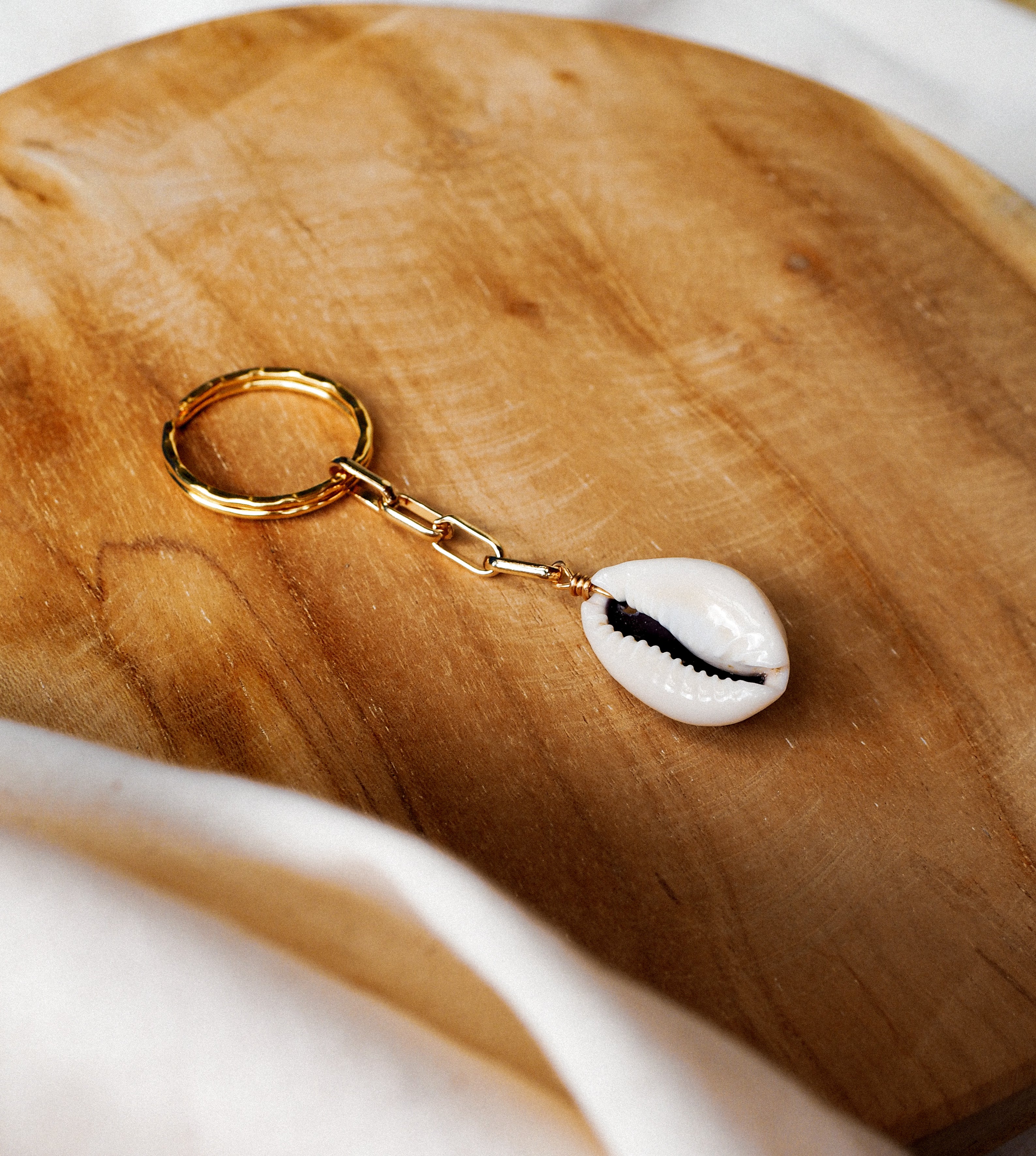 Cowrie Shell Keychain