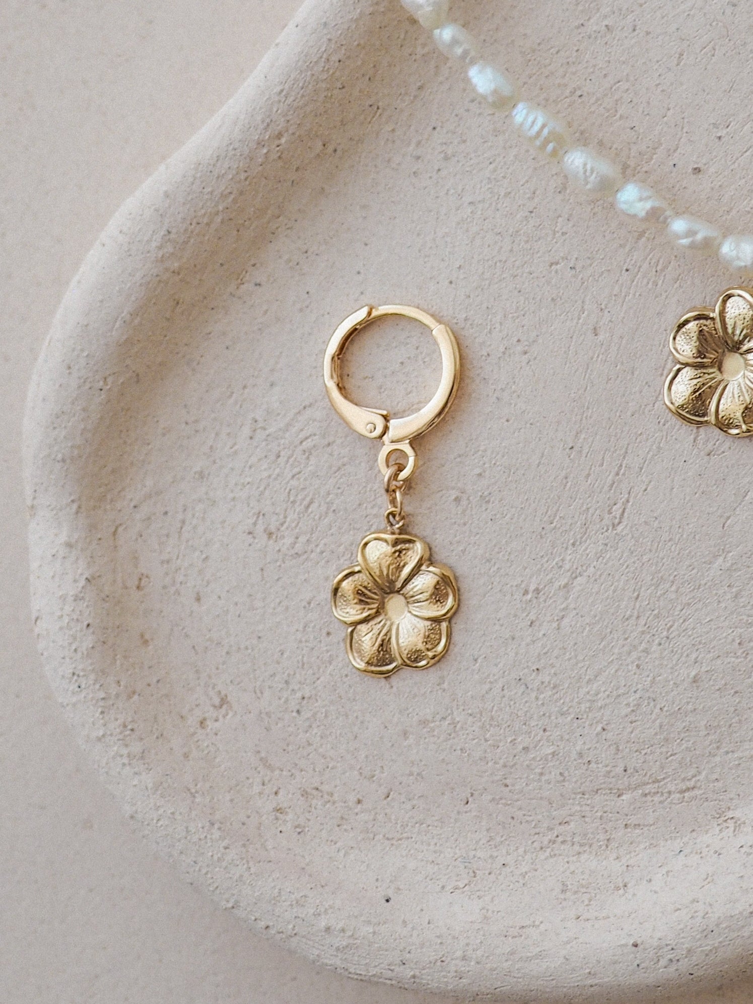 Fleur Mini Hoops