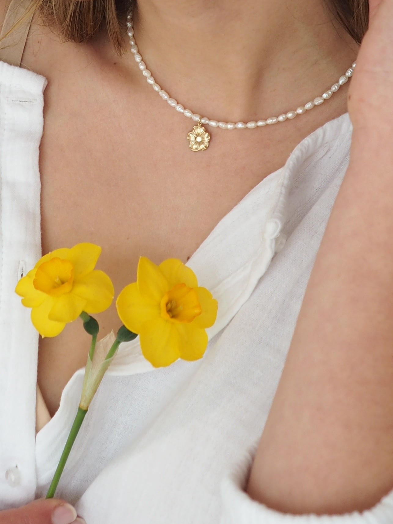 Fleur Pearl Choker